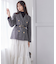 パールボタンモックネックリブニット　24AW