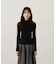 パールボタンモックネックリブニット　24AW