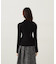 パールボタンモックネックリブニット　24AW