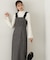 パールボタンモックネックリブニット　24AW