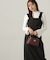 パールボタンモックネックリブニット　24AW