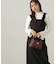 パールボタンモックネックリブニット　24AW