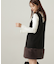 パールボタンモックネックリブニット　24AW