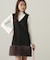 パールボタンモックネックリブニット　24AW