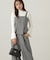 パールボタンモックネックリブニット　24AW