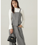 パールボタンモックネックリブニット　24AW