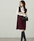 パールボタンモックネックリブニット　24AW