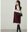 パールボタンモックネックリブニット　24AW