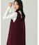 パールボタンモックネックリブニット　24AW