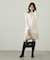 パールボタンモックネックリブニット　24AW