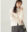 パールボタンモックネックリブニット　24AW