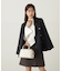 パールボタンモックネックリブニット　24AW