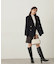 パールボタンモックネックリブニット　24AW