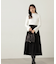 パールボタンモックネックリブニット　24AW