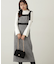 パールボタンモックネックリブニット　24AW