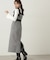 パールボタンモックネックリブニット　24AW