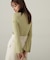 パールボタンモックネックリブニット　24AW