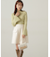 パールボタンモックネックリブニット　24AW