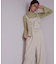 パールボタンモックネックリブニット　24AW