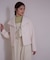 パールボタンモックネックリブニット　24AW