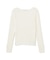 ハートカットアイレットリブニット　24AW