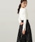 ハートカットアイレットリブニット　24AW