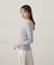 ハートカットアイレットリブニット　24AW
