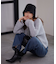 スパンコール畦ニット WEB限定カラー：ブルー　24AW