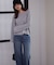 スパンコール畦ニット WEB限定カラー：ブルー　24AW