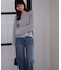 スパンコール畦ニット WEB限定カラー：ブルー　24AW