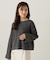 スパンコール畦ニット WEB限定カラー：ブルー　24AW
