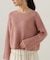 スパンコール畦ニット WEB限定カラー：ブルー　24AW