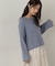 スパンコール畦ニット WEB限定カラー：ブルー　24AW