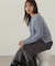 スパンコール畦ニット WEB限定カラー：ブルー　24AW