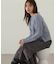 スパンコール畦ニット WEB限定カラー：ブルー　24AW