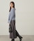 スパンコール畦ニット WEB限定カラー：ブルー　24AW