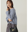 スパンコール畦ニット WEB限定カラー：ブルー　24AW