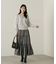 パウダーサテンティアードスカート　24AW