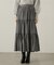 パウダーサテンティアードスカート　24AW