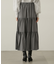 パウダーサテンティアードスカート　24AW