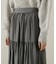 パウダーサテンティアードスカート　24AW