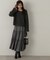 パウダーサテンティアードスカート　24AW