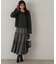 パウダーサテンティアードスカート　24AW