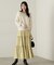 パウダーサテンティアードスカート　24AW