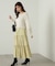 パウダーサテンティアードスカート　24AW