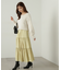 パウダーサテンティアードスカート　24AW