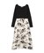 フラワージャガードドッキングワンピース　24AW
