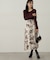 フラワージャガードドッキングワンピース　24AW