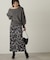 リボン柄ナロースカート　24AW
