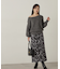 リボン柄ナロースカート　24AW